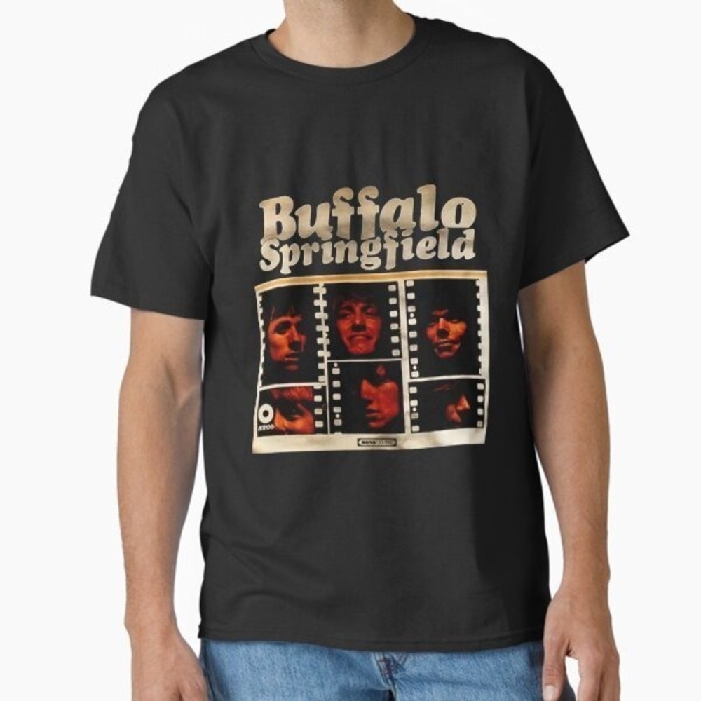 Unisex Black Graphic Shirt Buffalo Springfield